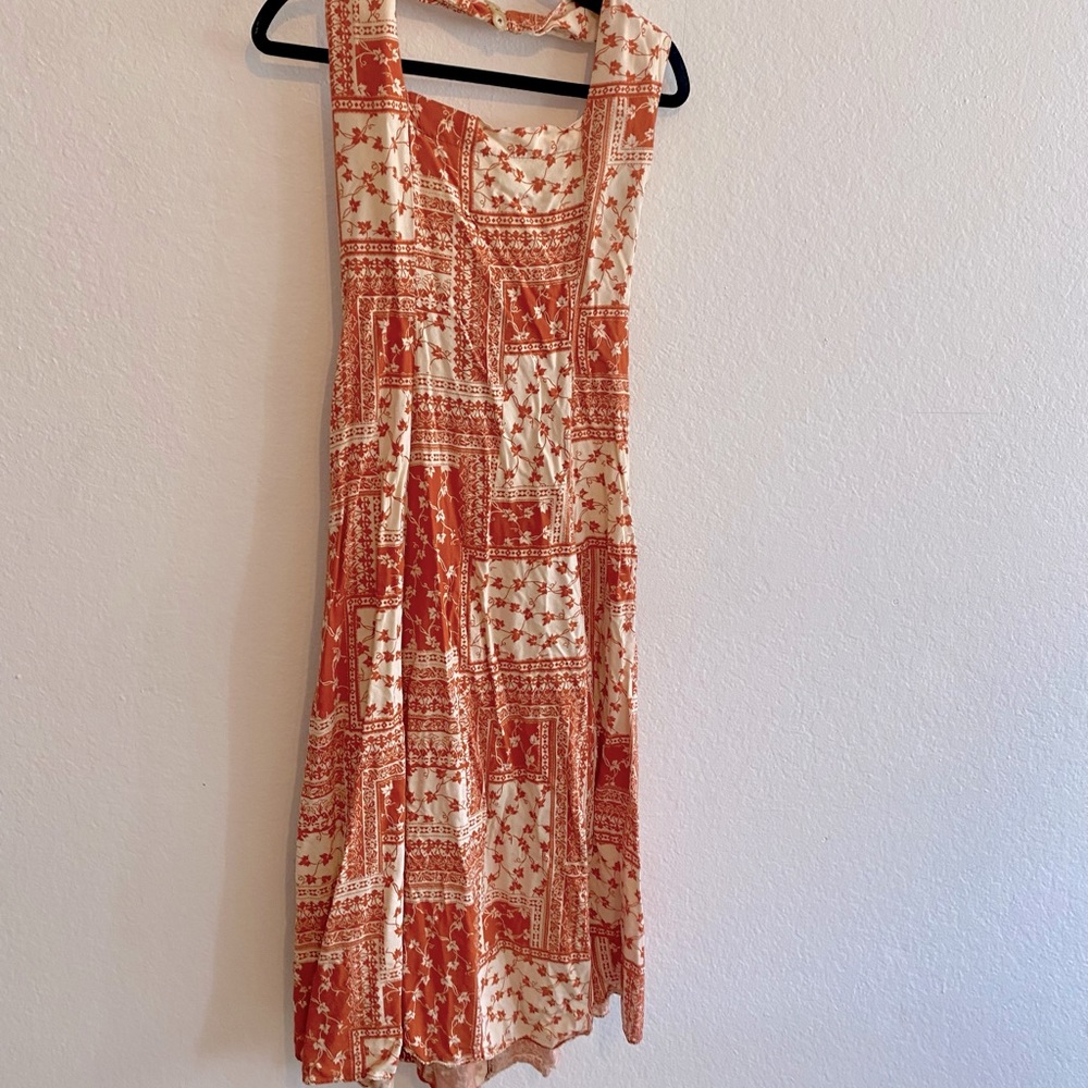 VINTAGE flowy plaid dress